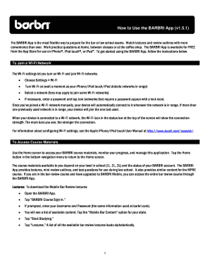 Fillable Online How to Use the BARBRI App (v1 Fax Email Print - pdfFiller