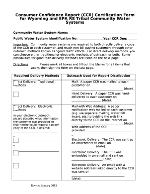 for Wyoming and EPA R8 Tribal Community Water Systems