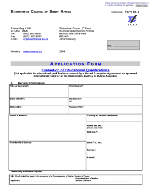 ENGINEERINGCOUNCILOFSOUTHAFRICA(13/06/2014)Form K1