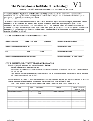 The law says that before awarding Federal Student Aid, we may ask you to confirm the information you and your spouse, if applicable, reported on your FAFSA