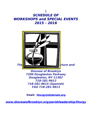 WORKSHOPS and SPECIAL EVENTS