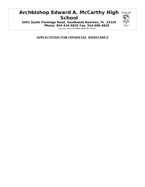 In-Service Program Application