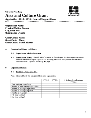 Arts and Culture Grant