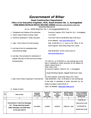 Office of the Executive Engineer, RCD, Road Division No