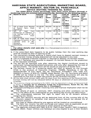 HARYANA STATE AGRICUTURAL MARKETING BOARD,