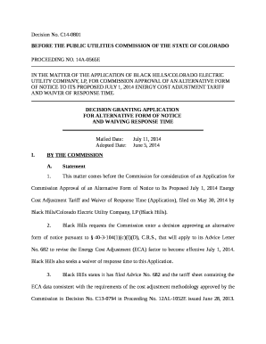 COPUC Decision - Colorado Secretary of State