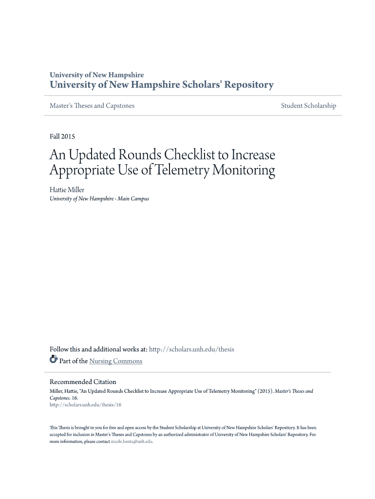 Fillable Online An Updated Rounds Checklist to Increase Fax Email Print ...