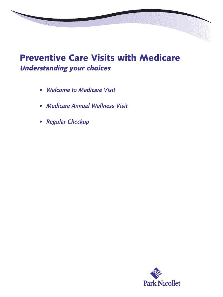 Fillable Online Preventive Care Visits with Medicare Fax Email Print