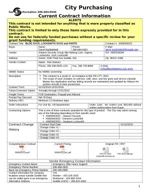 Contract Title:BLDG SVCS, LOCKSMITH SVCS and PARTS