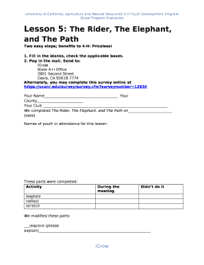 Lesson 5: The Rider, The Elephant, and The Path