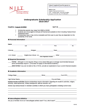 Scholarship awards may range from $500 to $1500