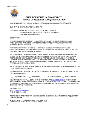 SUPERIOR COURT IN PIMA COUNTY