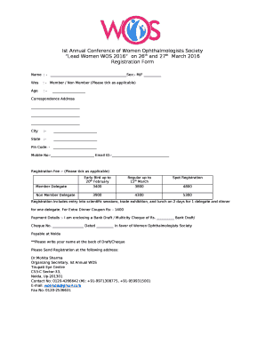 Ist Annual Conference of Women Ophthalmologists Society
