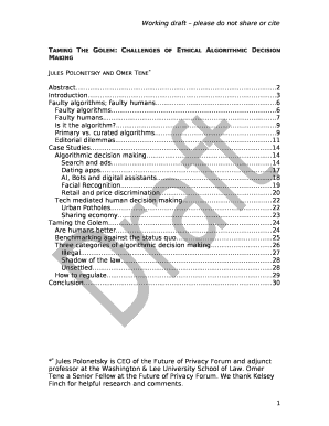 Taming The Golem: Challenges of Ethical Algorithmic Decision Making