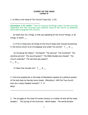 CHRIST AS THE HEAD
