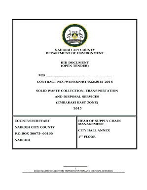 SOLID WASTE COLLECTION, TRANSPORTATION