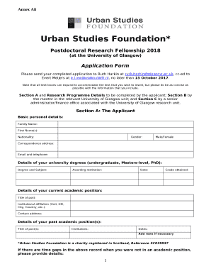 Urban Studies Foundation*