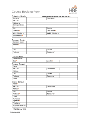 Delegates DetailsPlease complete all sections in BLOCK CAPITALS