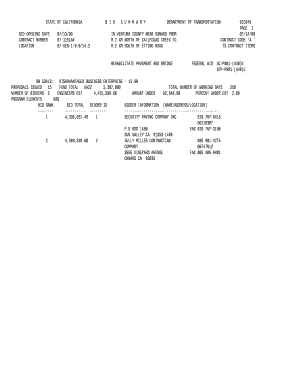 BID OPENING DATE07/13/00IN VENTURA COUNTY NEAR OXNARD FROM07/14/00