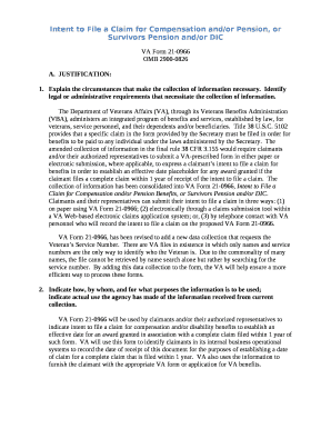 fillable va form 21 0966 edit online print download forms in va form 21 0966
