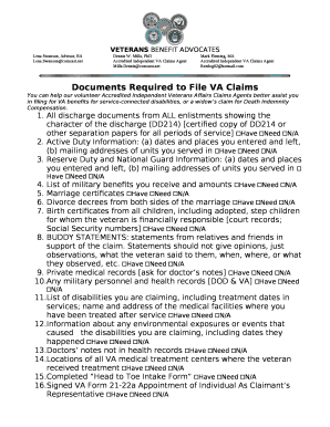 VETERANS BENEFIT ADVOCATES