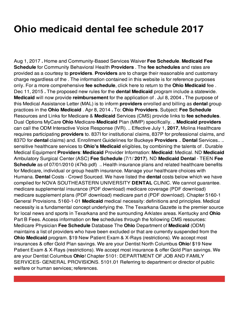 Fillable Online Home and CommunityBased Services Waiver Fee Schedule