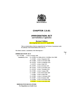 And Subsidiary Legislation