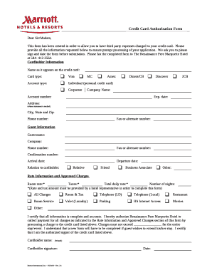 Please fax the completed form to The Renaissance Pere Marquette Hotel at 504- 412-2564