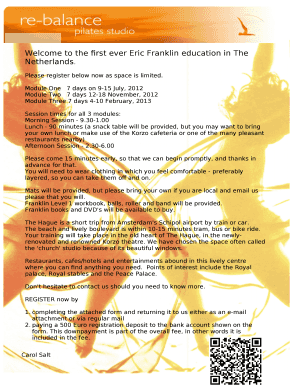 Welcome to the first ever Eric Franklin education in The Netherlands