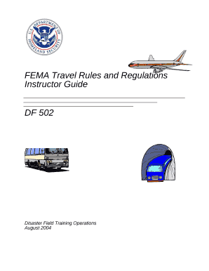 Disaster Field Training Operations