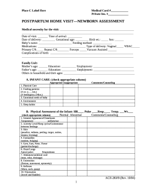 Place C Label HereMedical Card #