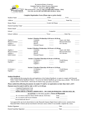 Complete Registration Form (Please type or print clearly)