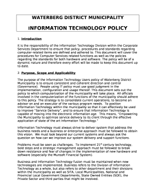 WDM Forms - Waterberg District Municipality