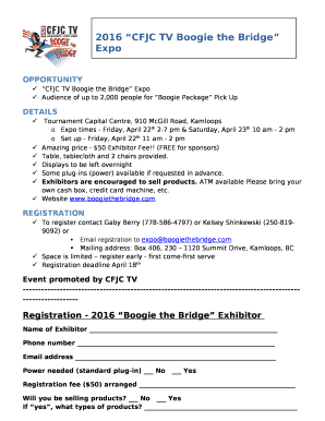 CFJC TV Boogie the Bridge Expo