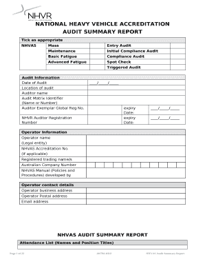 NATIONAL HEAVY VEHICLE ACCREDITATION