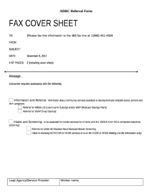 TO:(Please fax this information to the I&S fax line at 1(888) 401-4606