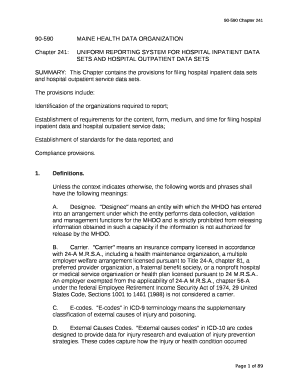 90-590MAINE HEALTH DATA ORGANIZATION