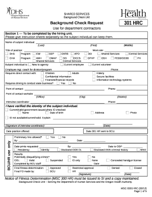 Use for department contractors