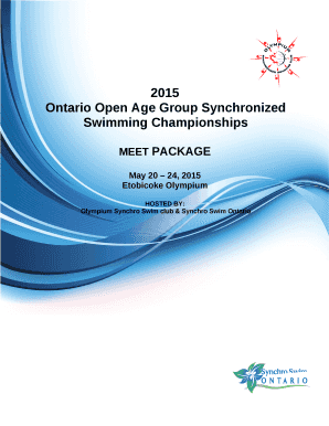 Ontario Open Age Group Synchronized Swimming Championships