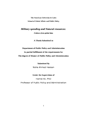 Military spending and Natural resources: