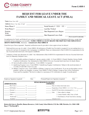 Form GARH-1