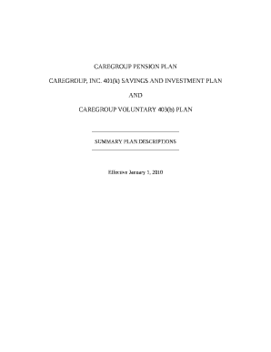 CAREGROUP PENSION PLAN