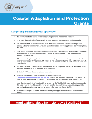Coastal Adaptation and Protection Grants