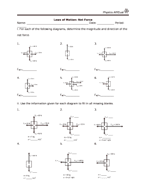Laws of Motion: Net Force