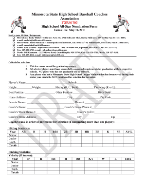 Minnesota State High School Baseball Coaches Association