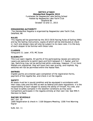Fundraiser for Nagawicka Lake Sailing School