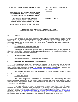 OPEN PROGRAMME AREA GROUP (OPAG)