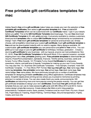 Adobe Spark's free online gift certificate maker helps you create your own the selection of free