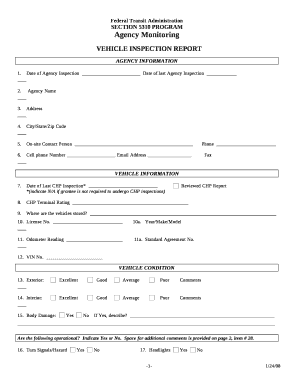 Date of Agency InspectionDate of last Agency Inspection