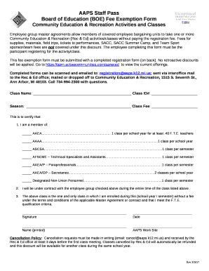 AAPS Staff Pass